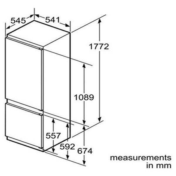 ,,بوش,یخچال و فریزر,bosch,KIV38X22GB