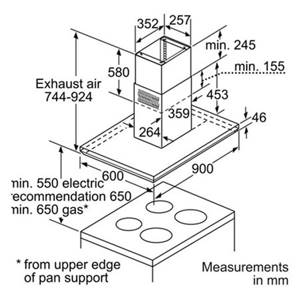 ,,بوش,هود,bosch,DIB09E850B