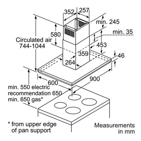 ,,بوش,هود,bosch,DIB09E850B